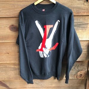 Hanes LV Luxury Logo Vintage 90s Sweatshirt